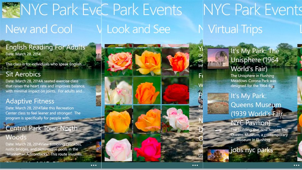 NYC park events