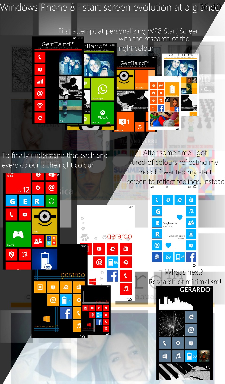 infographic - startscreen evolution in wp8