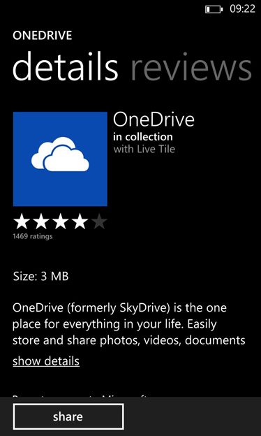 ONEdrive-app