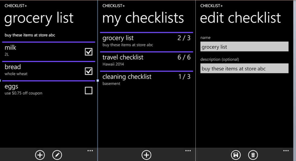 checklist +