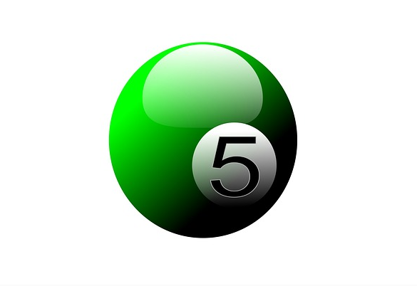 pool ball five