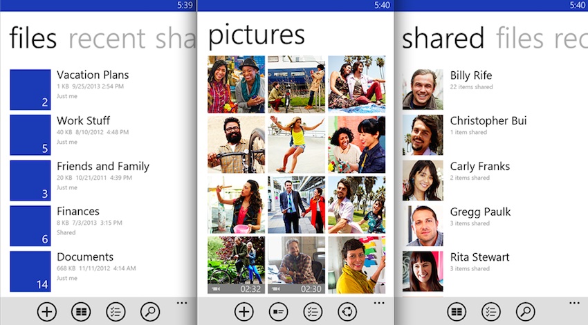OneDrive screenshot