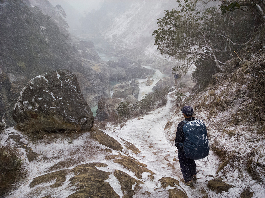 Everest Base Camp Trail along the Imja Khola, Easter Region, Nepal. Shot with a Lumia 1520.