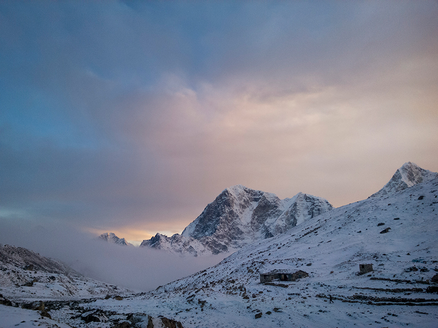 Evening sky in Lobuche, Eastern Region, Nepal. Shot with a Lumia 1520.