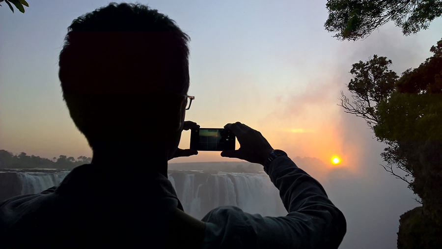 Stephen Alvarez capturing Victoria Falls, Mosi-oa-Tunya - the smoke that thunders. 
