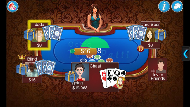 Teen patti game
