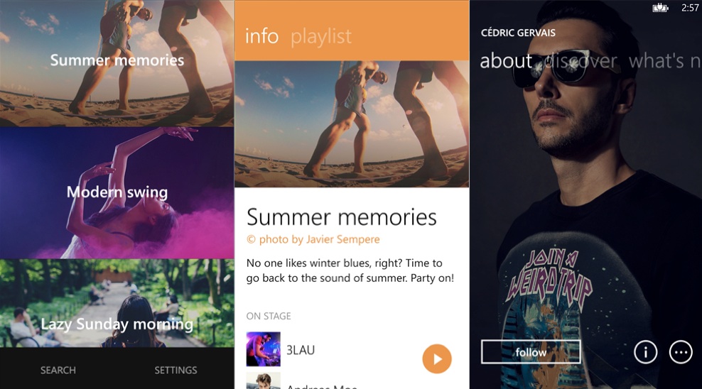sleeve music windows phone