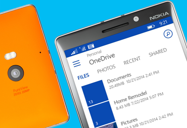 ONE DRIVE feature