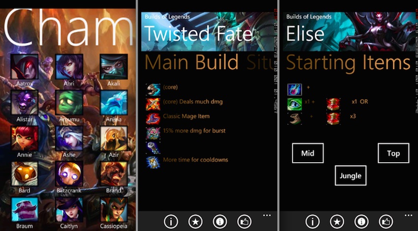 Builds of Legends