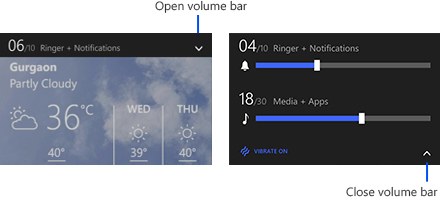 volume bar