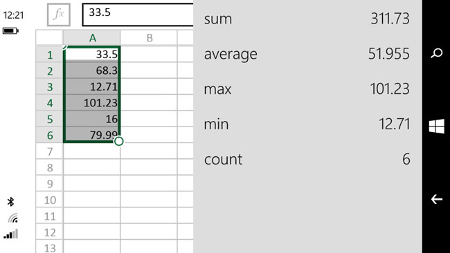 Excel-Mobile_autosum