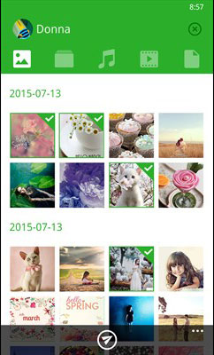 Xender_selecting-images