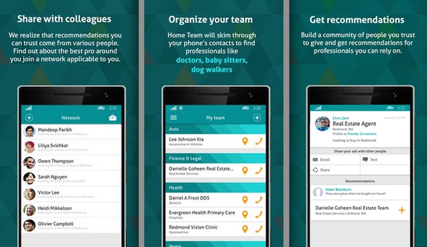 Home Team for Windows Phone