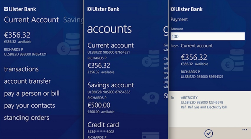 Ulster Bank for Windows Phone