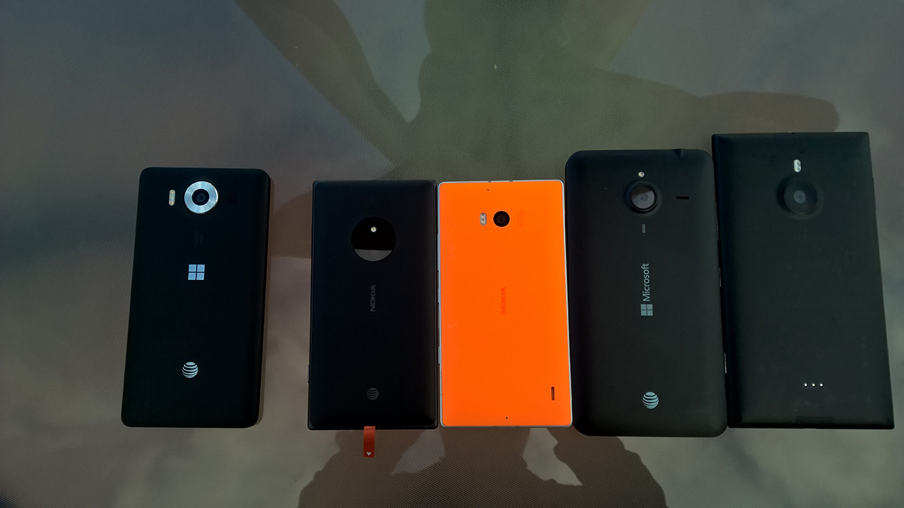 A family of Lumia phones.