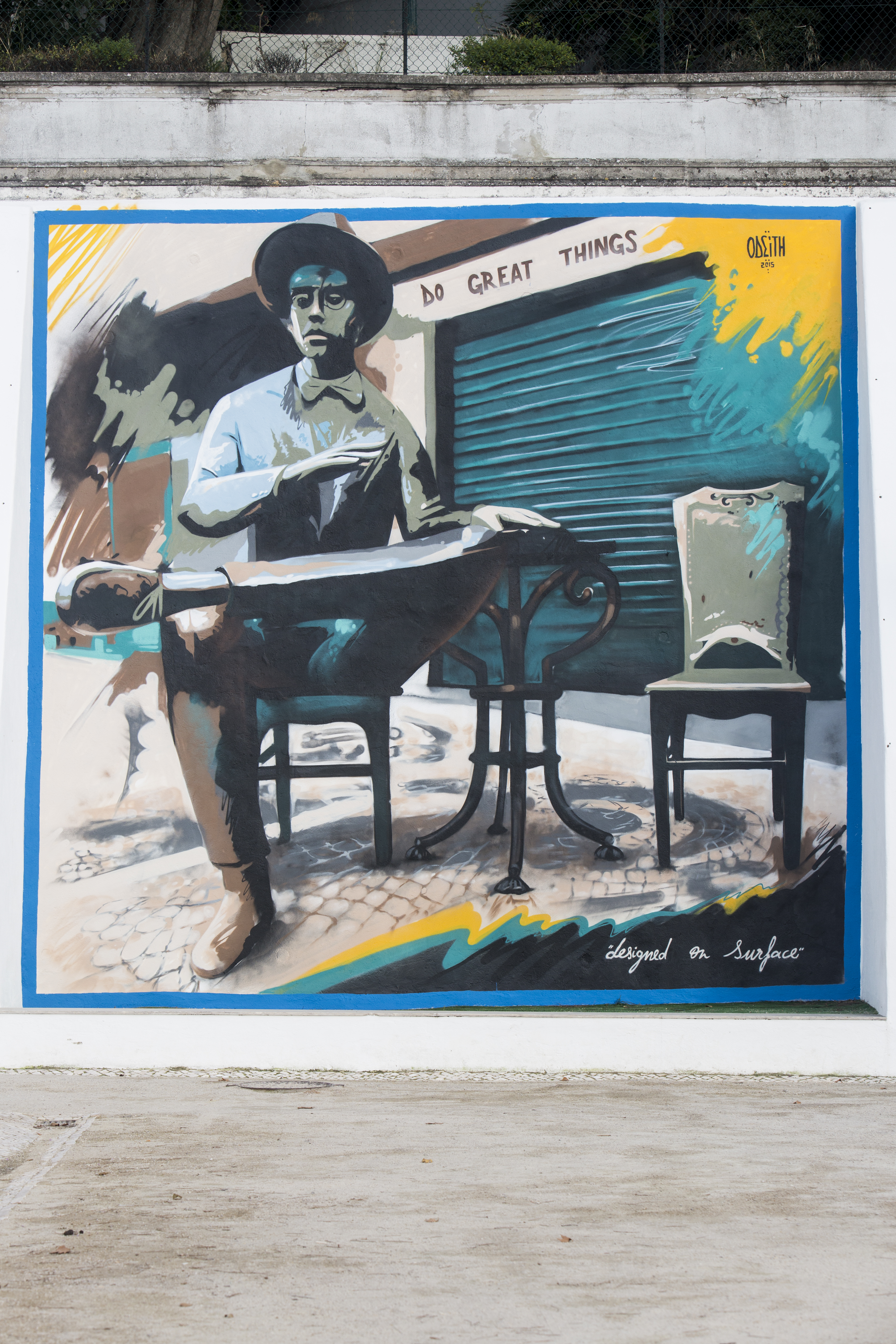 Artist Sergio Odeith's mural in Lisbon.