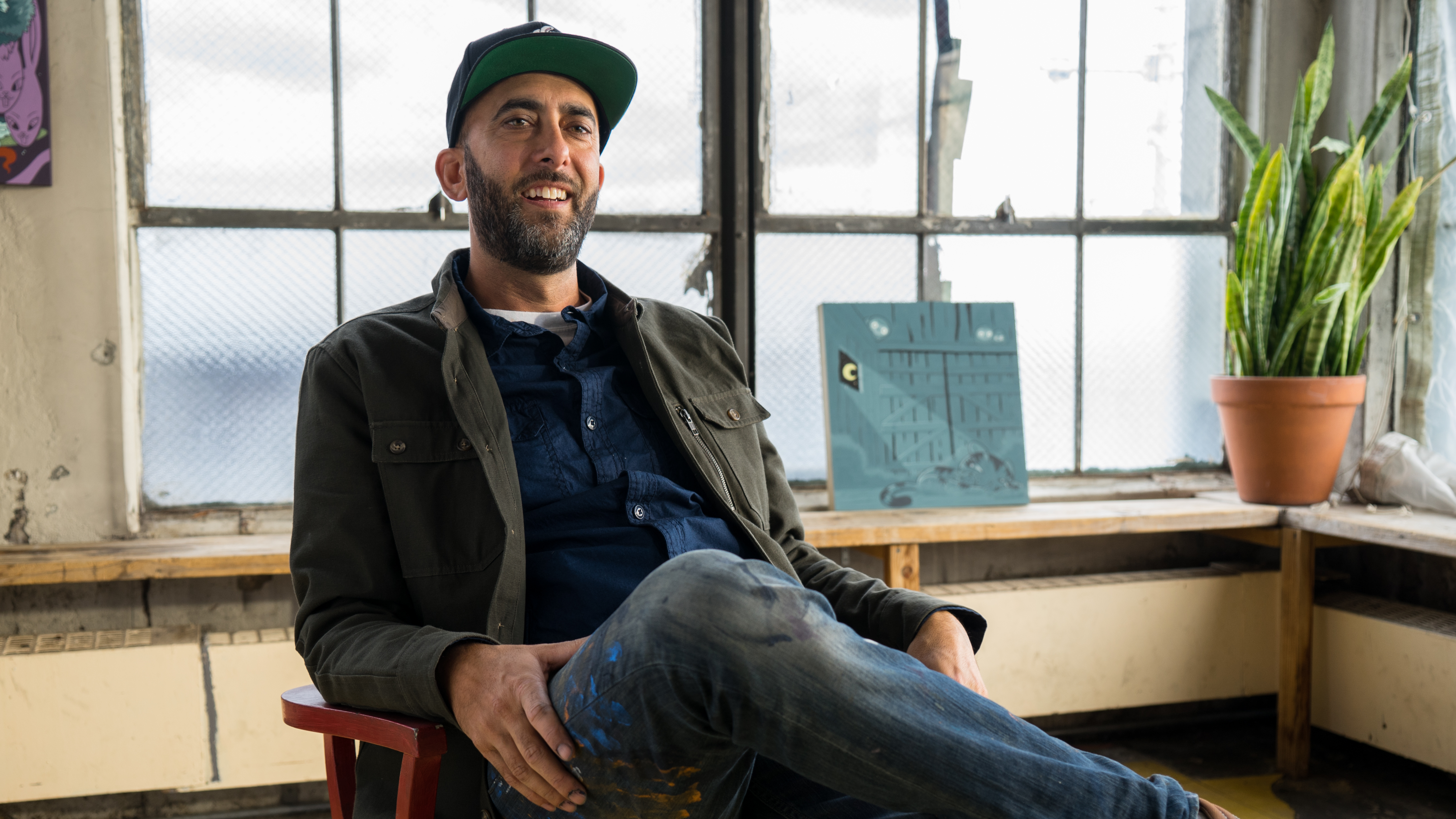 Mural artist Dave Ross aka Persue.