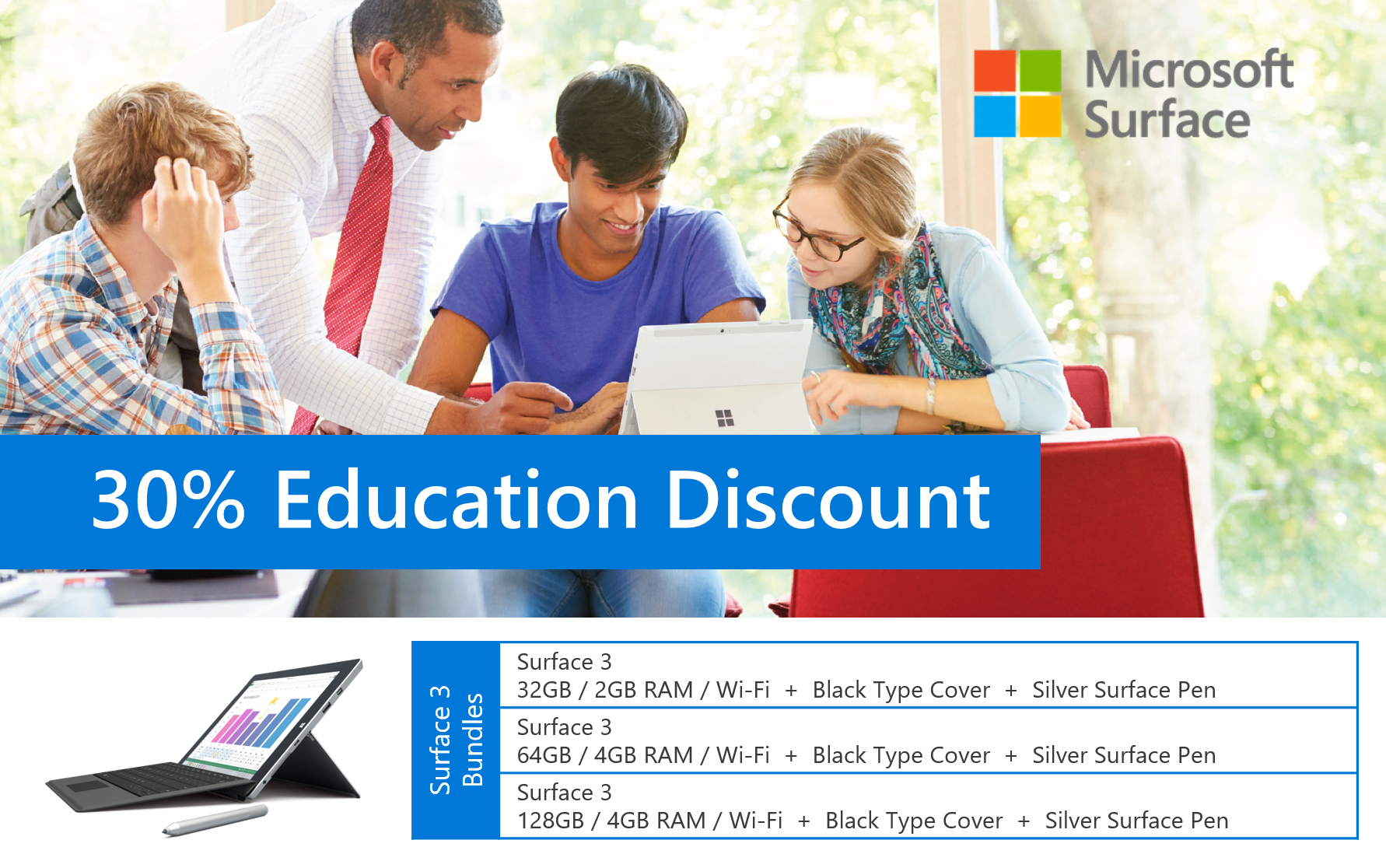 Surface 3 for Education promo