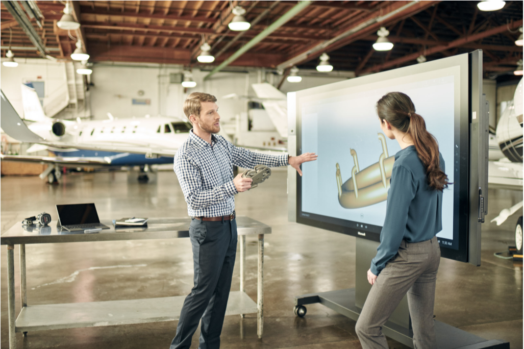 Surface Hub in use in aviation.