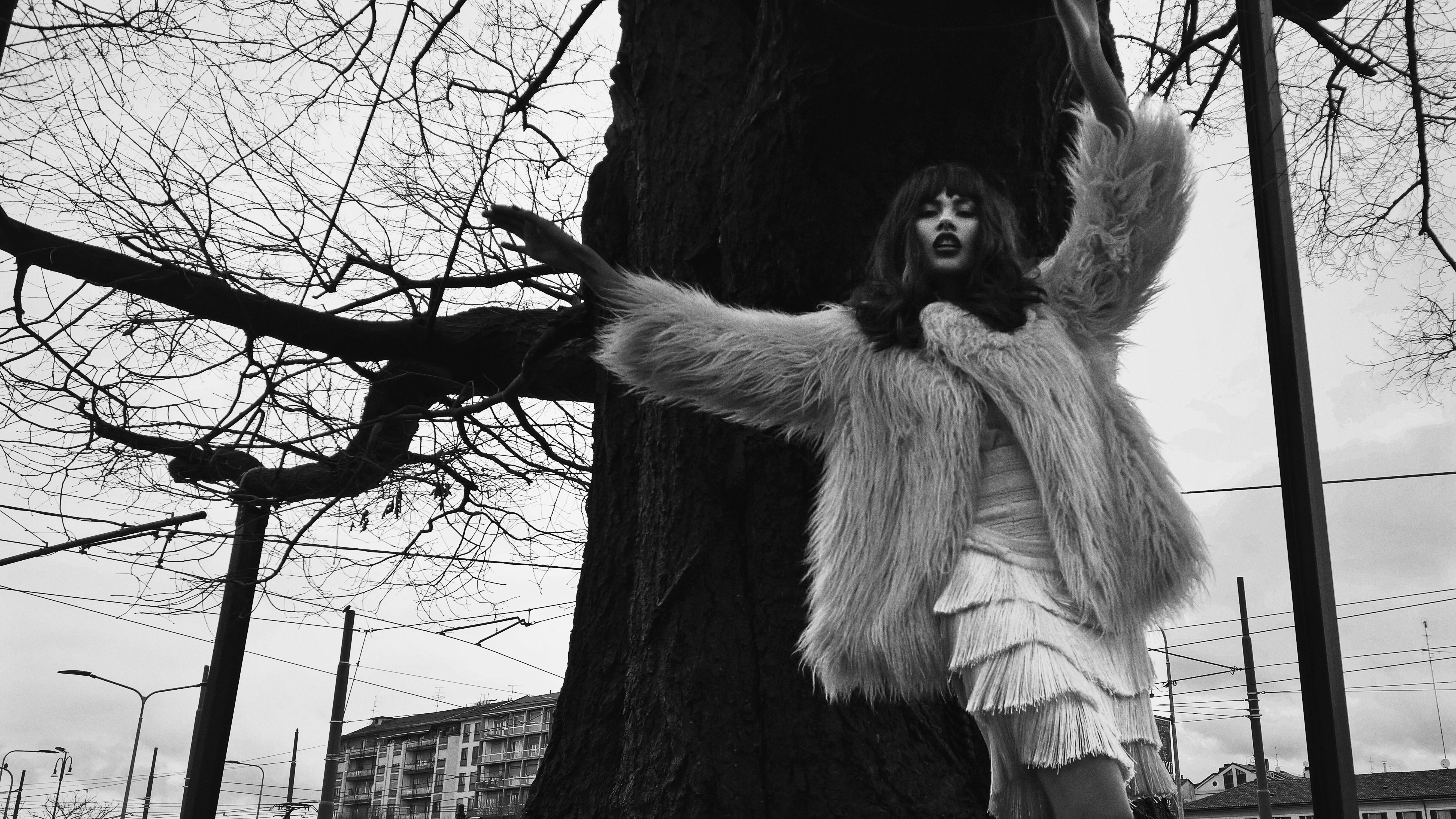 Image from Nima Benati's fashion shoot in Milan. Shot with Lumia 950.