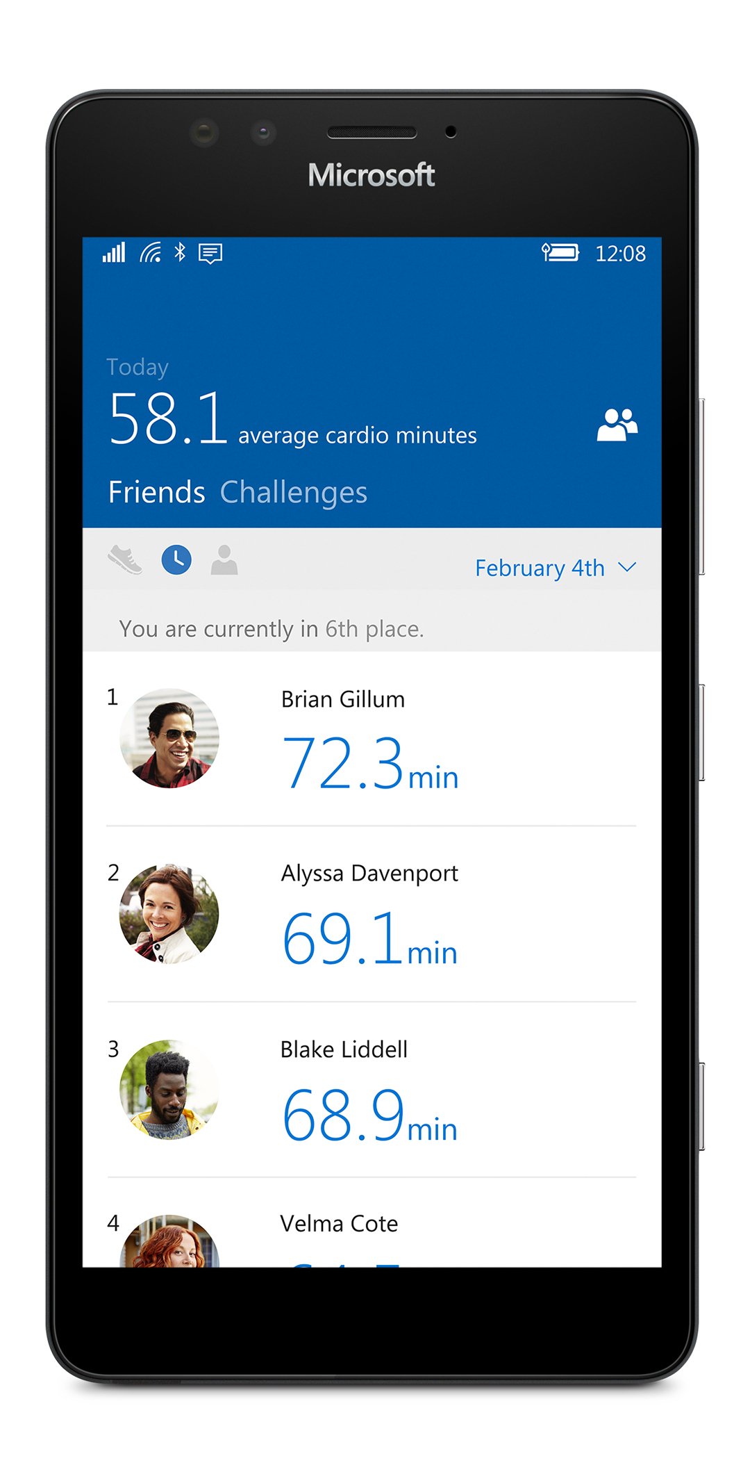 Microsoft Health leaderboard