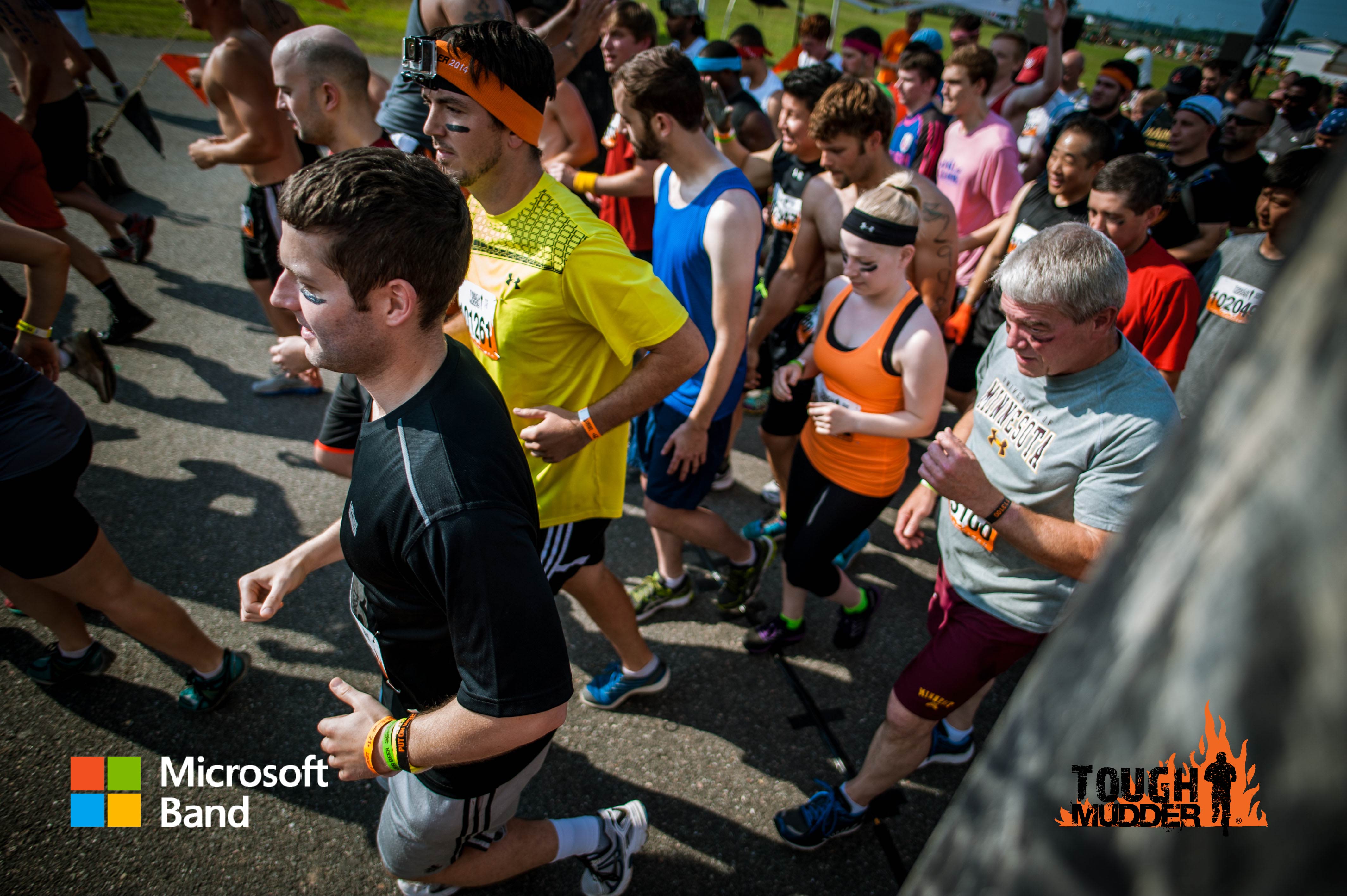 Tough Mudder starting line.
