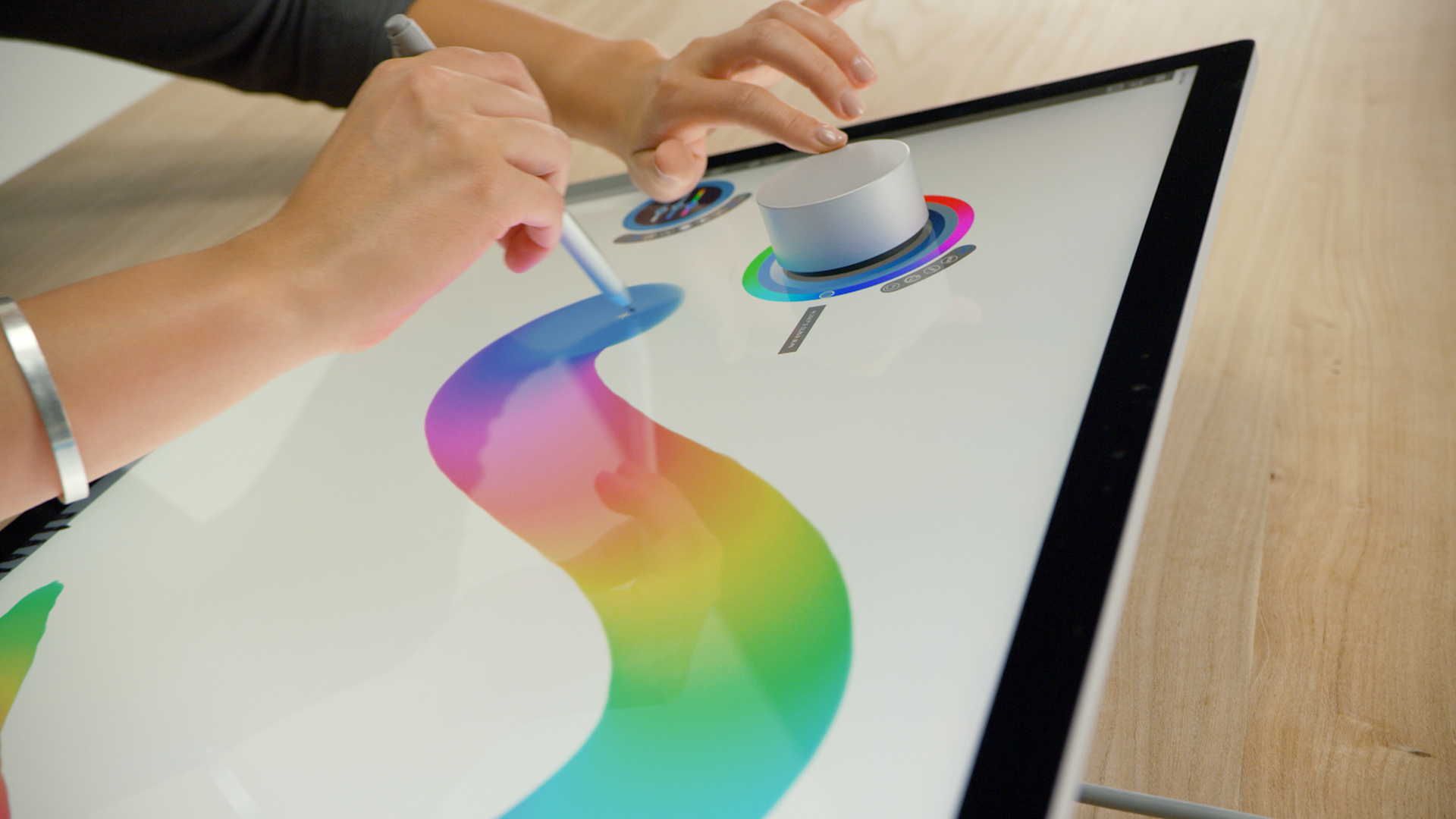 Surface Dial as shown on a Surface Studio