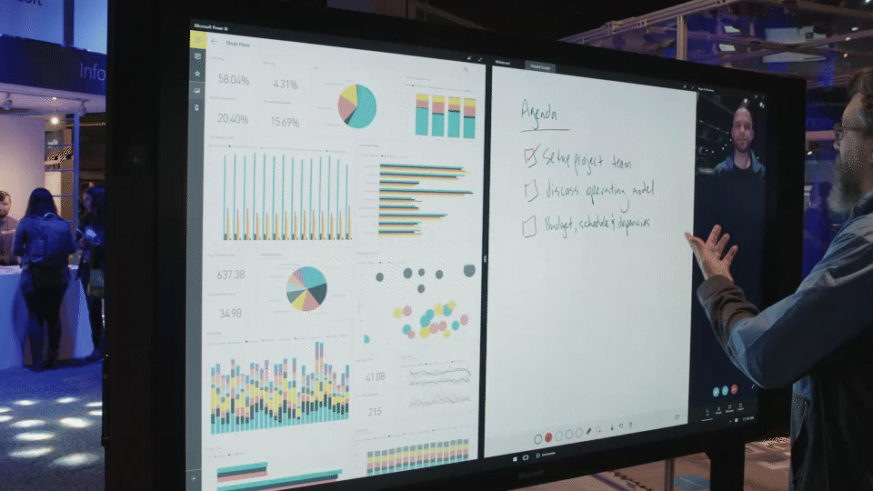 Now it’s easier than ever to collaborate with colleagues via the improved Skype experience on Surface Hub.