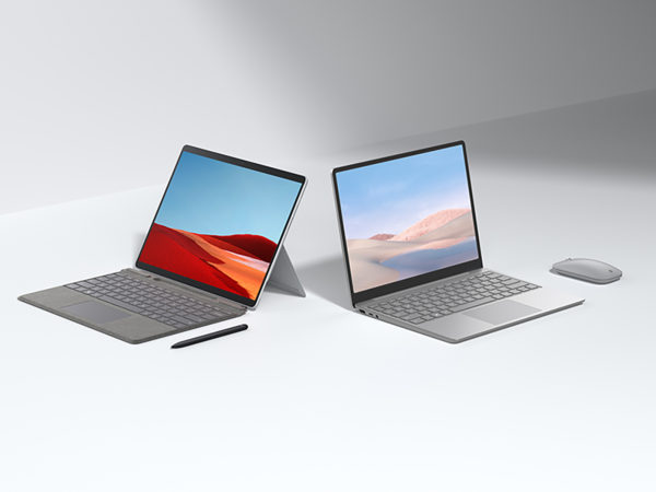 Surface Pro X and Surface Laptop Go