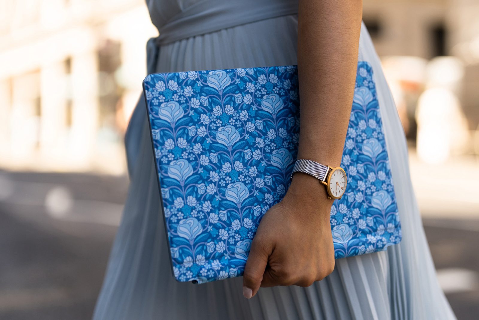 Person carrying a special-edition Surface Pro