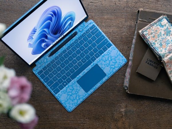 Surface SE open next to Liberty prints, as seen from above