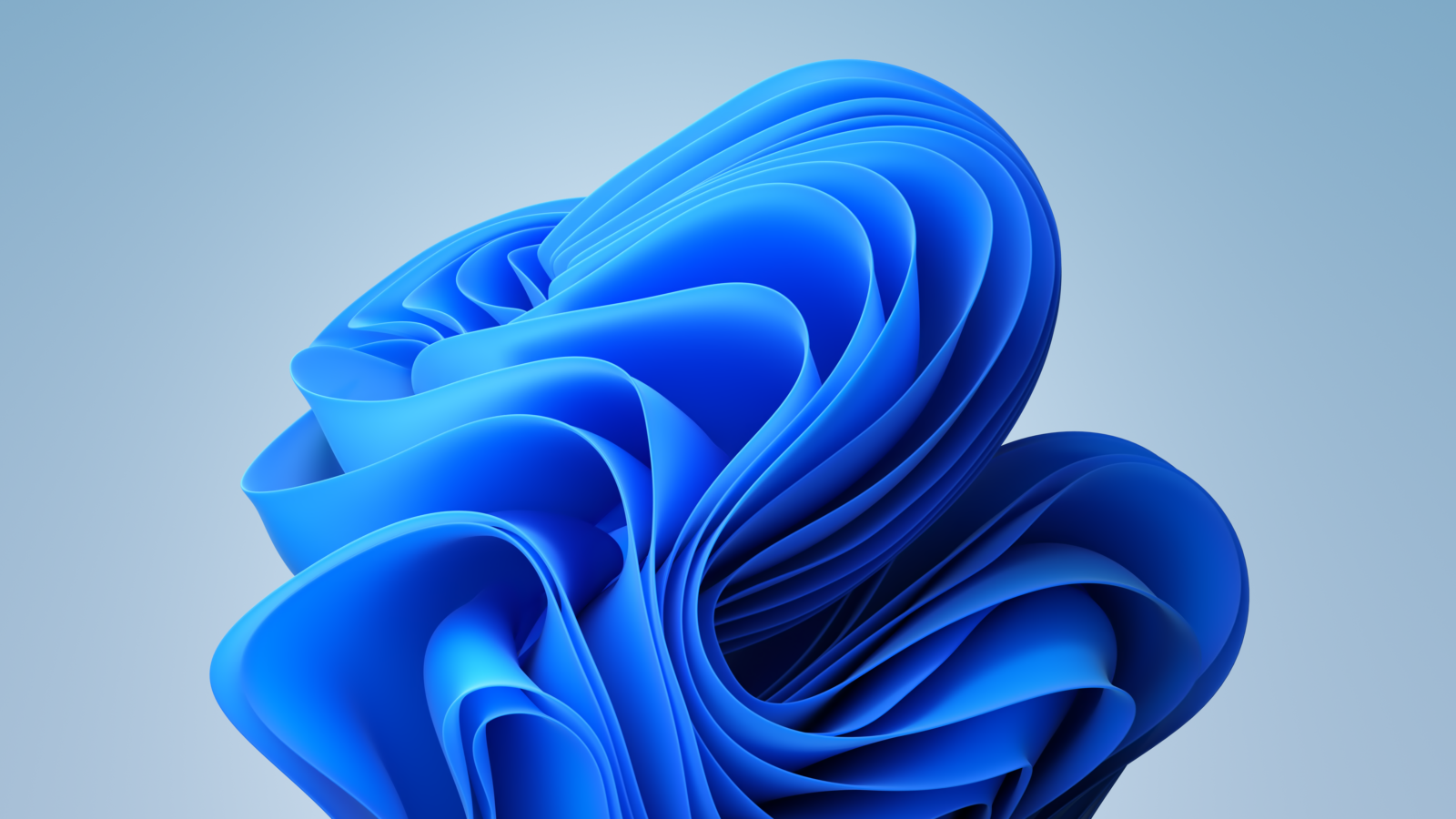 Illustration of blue Bloom screen for Windows 11