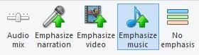 Audio Emphasis UI