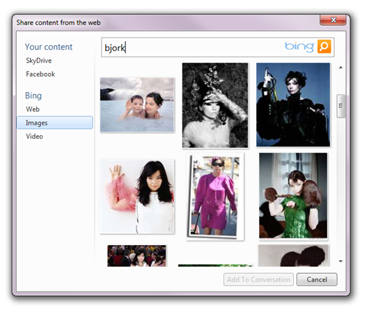 Bing helps you find relevant photos and videos