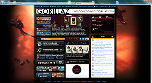 The Gorillaz animated rock band is showcasing what IE9 can do through a content-rich, HTML5 version of its website packed with pictures, graphics, and high-definition video and audio.