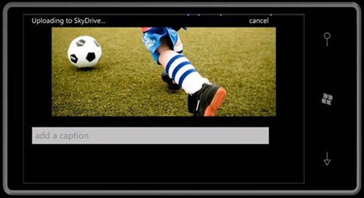 uploading a photo to SkyDrive