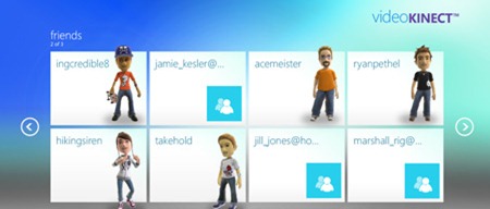 Messenger Friends list displayed on Xbox LIVE