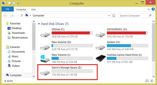 Storage Spaces CPL 6 600