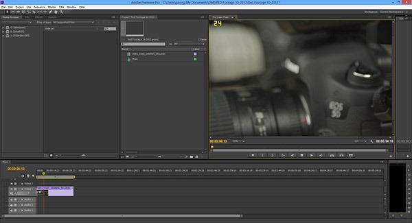RED footage 8770w playback 600