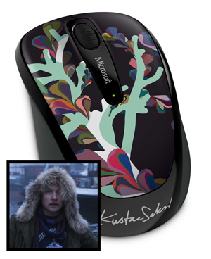 This design of a liquid landscape perfectly captures Kustaa Saksi’s self-described “syrupy disarray of elements,” which will energize your PC experience. This mouse isn’t all play and no work, though. Its BlueTrack Technology lets you work on virtually any surface, including carpet and wood.