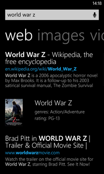 Bing search on Windows Phone 8 is getting upgraded with a new look and features.