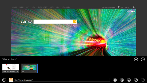 8 - app bar peek after