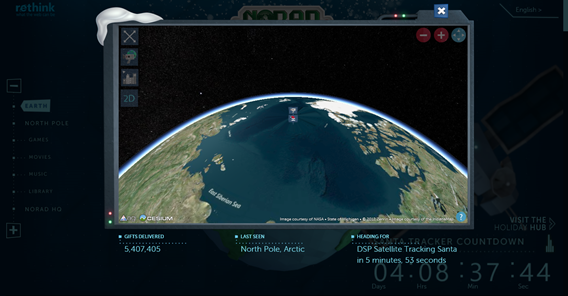NORAD Tracks Santa