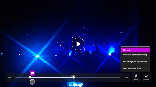 screenshot of video being edited