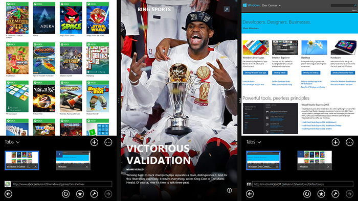Two windows of Internet Explorer on the screen